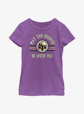 Star Wars The Mandalorian May Fourth Collegiate Youth Girls T-Shirt