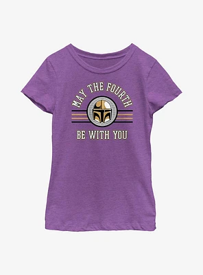 Star Wars The Mandalorian May Fourth Collegiate Youth Girls T-Shirt