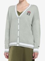 Mushroom Frog Varsity Girls Cardigan
