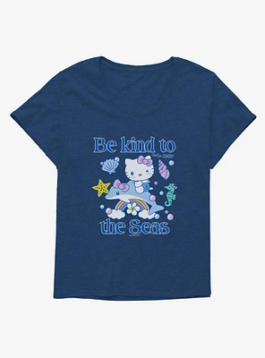 Hello Kitty Be Kind To The Seas Girls T-Shirt Plus