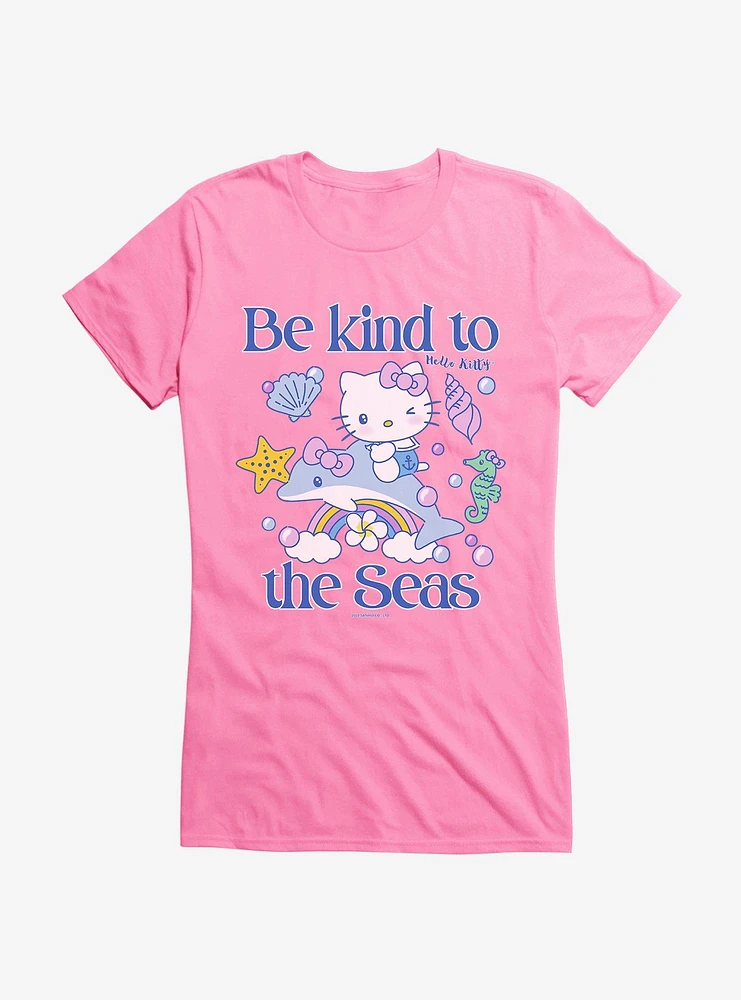 Hello Kitty Be Kind To The Seas Girls T-Shirt