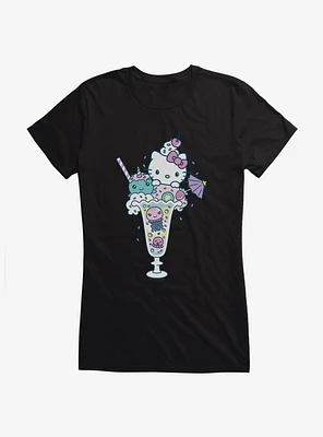 Hello Kitty Kawaii Vacation Milkshake Dreams Girls T-Shirt