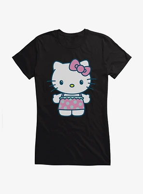 Hello Kitty Kawaii Vacation Ruffles Outfit Girls T-Shirt