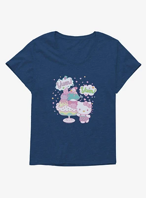 Hello Kitty Kawaii Vacation Dessert Time Girls T-Shirt Plus