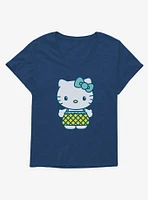 Hello Kitty Kawaii Vacation Pineapple Outfit Girls T-Shirt Plus
