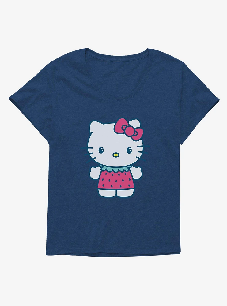 Hello Kitty Kawaii Vacation Strawberry Outfit Girls T-Shirt Plus