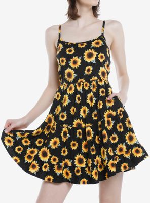 Sunflower Tiered Strappy Dress