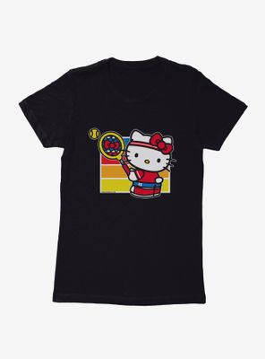 Hello Kitty Color Tennis Serve Womens T-Shirt