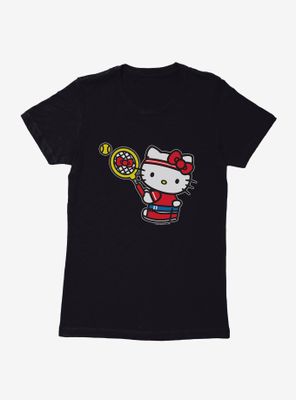 Hello Kitty Tennis Serve Womens T-Shirt