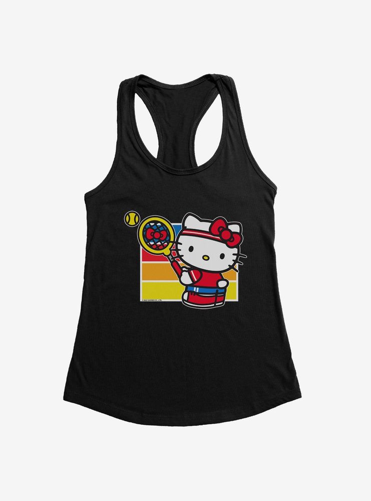 Hello Kitty Color Tennis Serve Womens Tank Top