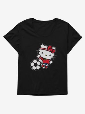 Hello Kitty Soccer Kick Womens T-Shirt Plus