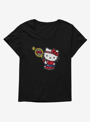 Hello Kitty Tennis Serve Womens T-Shirt Plus