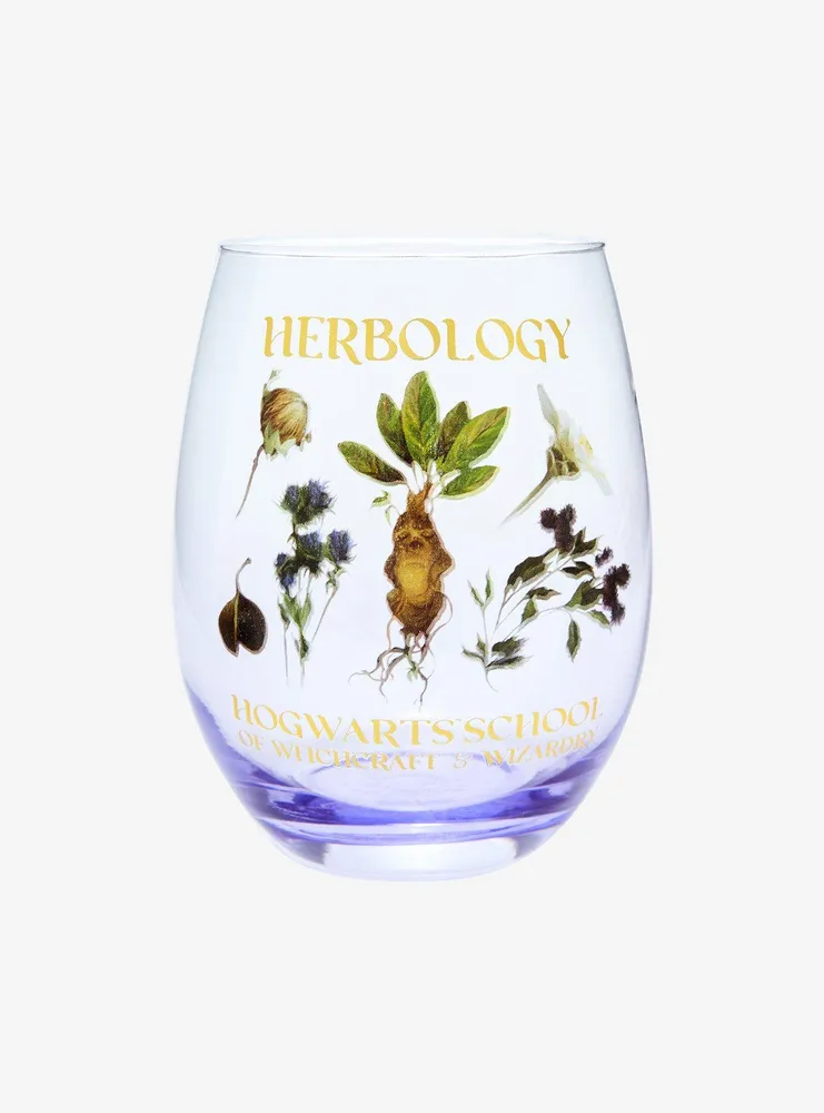 Harry Potter Herbology Wine Glass