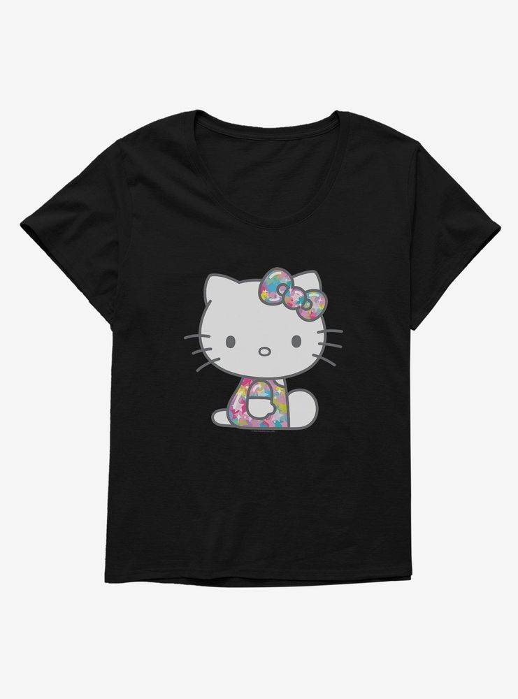 Hello Kitty Starshine Sitting Womens T-Shirt Plus