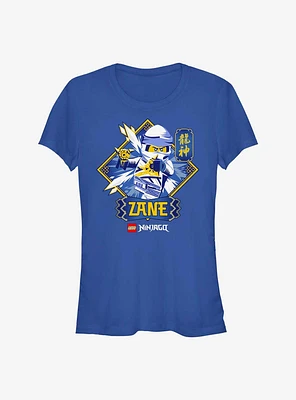 Lego Ninjago Zane Badge Girls T-Shirt