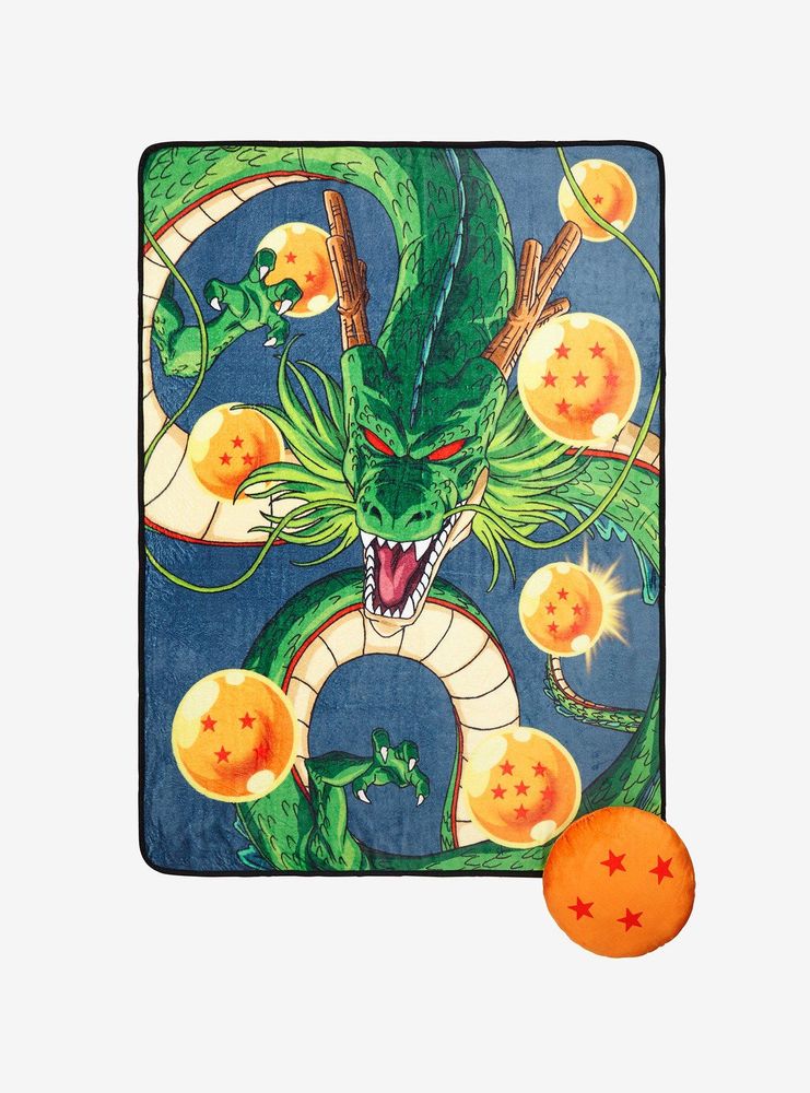 Dragon Ball Z Shenron Throw and Dragon Ball Pillow