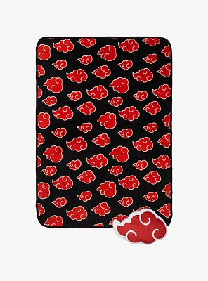 Naruto Akatsuki Cloud Throw and Pillow Set