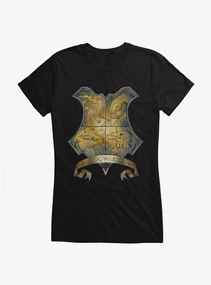 Harry Potter Hogwarts Crest Illustrated Girls T-Shirt