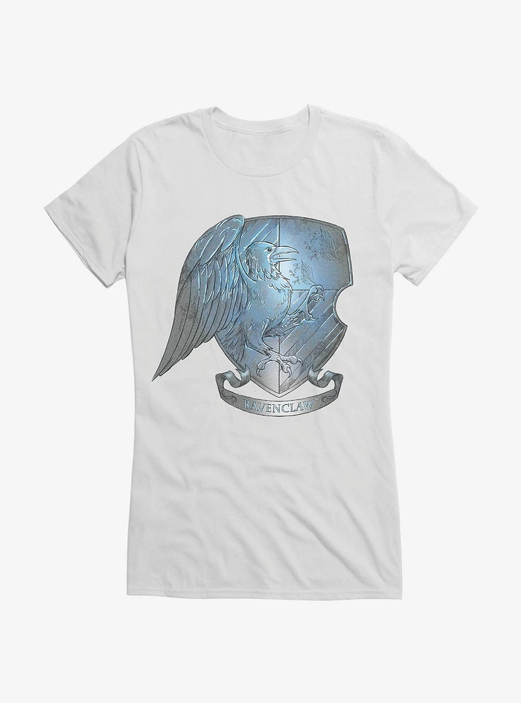Harry Potter Ravenclaw Crest Illustrated Girls T-Shirt