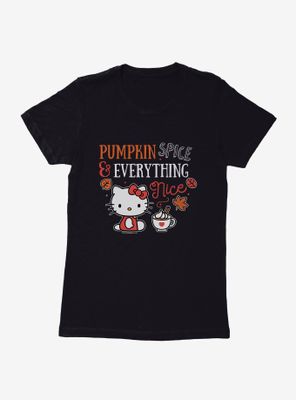 Hello Kitty Pumpkin Spice & Everything Nice Womens T-Shirt