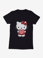 Hello Kitty Holding Heart Womens T-Shirt