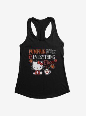 Hello Kitty Pumpkin Spice & Everything Nice Womens Tank Top
