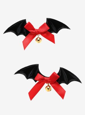 Bat Wing Bow Hair Clip Set
