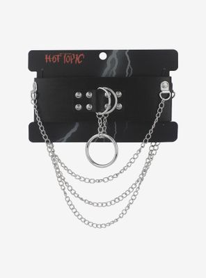 Hot Topic Triple Chain O Ring Choker Mall Of America