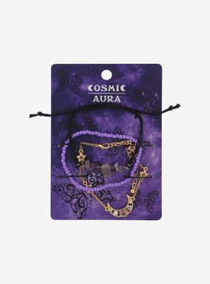 Butterfly Crystal Moon Bracelet Set