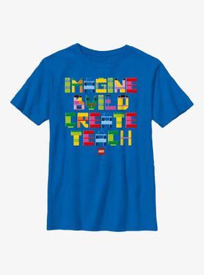 LEGO Iconic Imagine Build Create Teach Youth T-Shirt