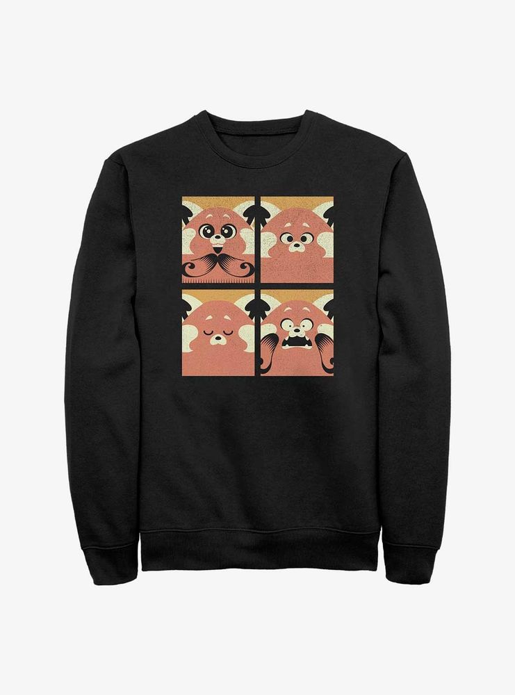 Disney Pixar Turning Red Meilin Panda Grid Sweatshirt