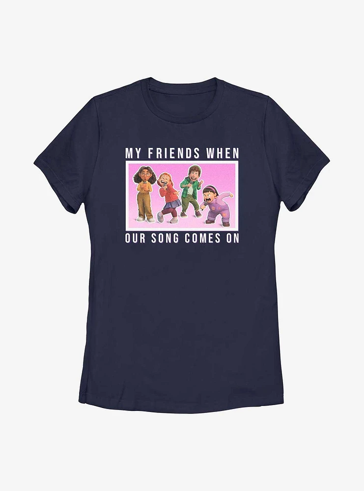Disney Pixar Turning Red Our Song Womens T-Shirt