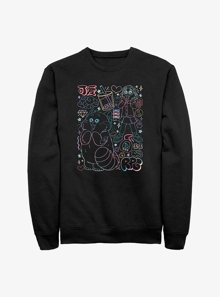 Disney Pixar Turning Red Super Doodle Sweatshirt