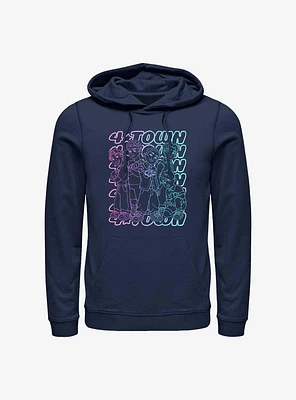 Disney Pixar Turning Red Pastel 4*Town Hoodie