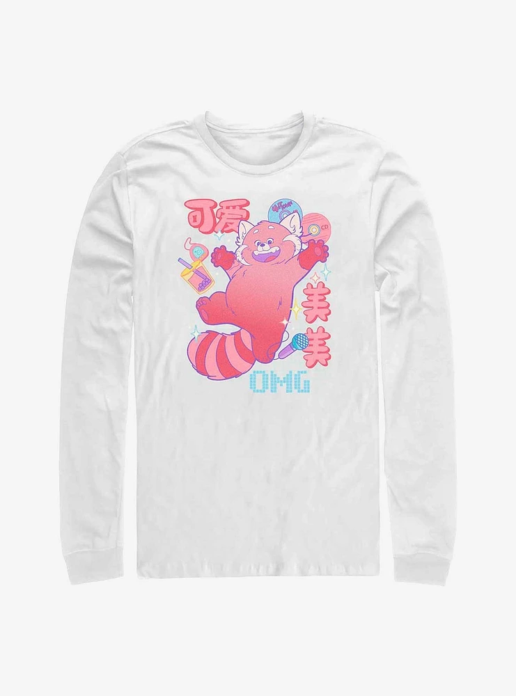 Disney Pixar Turning Red Panda Schematics Long-Sleeve T-Shirt