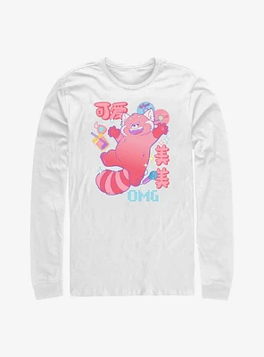 Disney Pixar Turning Red Panda Schematics Long-Sleeve T-Shirt