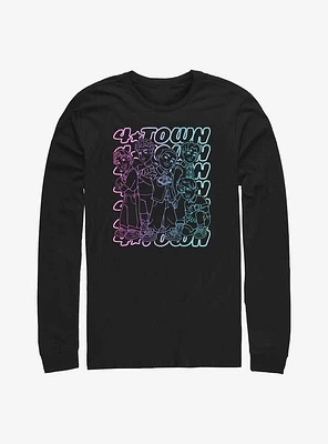 Disney Pixar Turning Red Pastel 4*Town Long-Sleeve T-Shirt