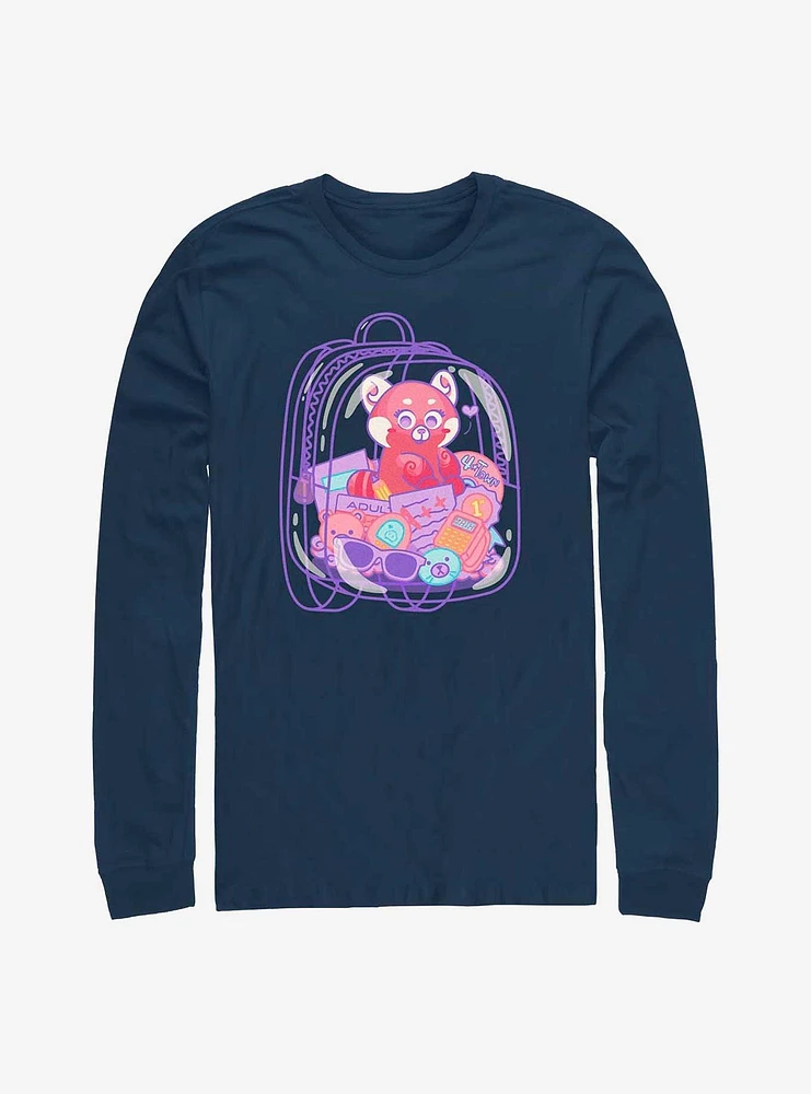 Disney Pixar Turning Red Backpack Long-Sleeve T-Shirt