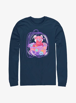 Disney Pixar Turning Red Backpack Long-Sleeve T-Shirt