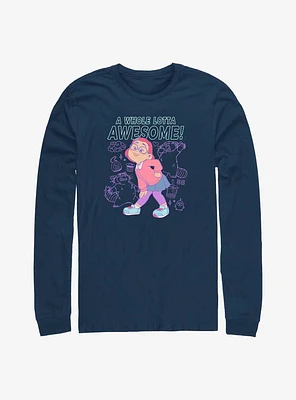 Disney Pixar Turning Red Vaporwave Collage Long-Sleeve T-Shirt