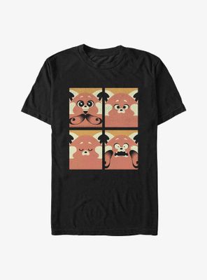 Disney Pixar Turning Red Meilin Panda Grid T-Shirt