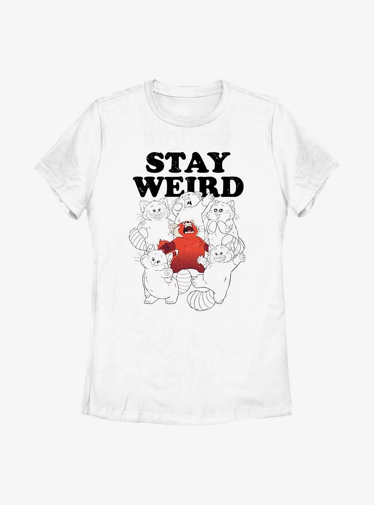 Disney Pixar Turning Red Stay Weird Womens T-Shirt
