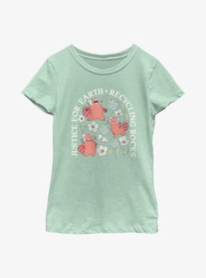 Disney Pixar Turning Red Recycling Rocks Youth Girls T-Shirt