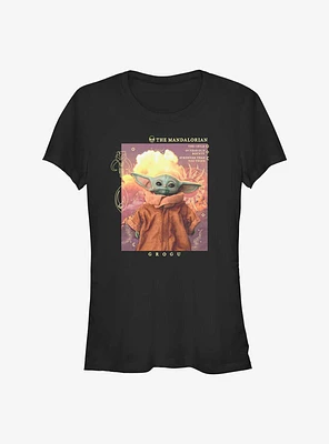 Star Wars The Mandalorian Grogu Celestial Girls T-Shirt