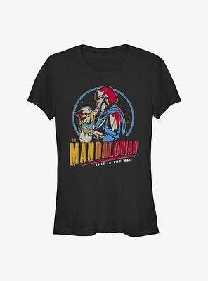 Star Wars The Mandalorian Dark Rainbow Girls T-Shirt