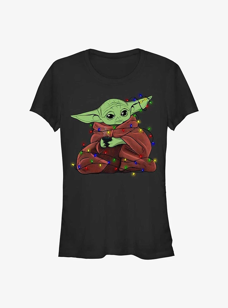 Star Wars The Mandalorian Grogu Lights Girls T-Shirt
