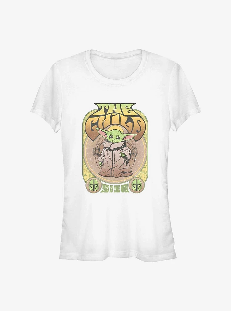 Star Wars The Mandalorian Retro Grogu Girls T-Shirt