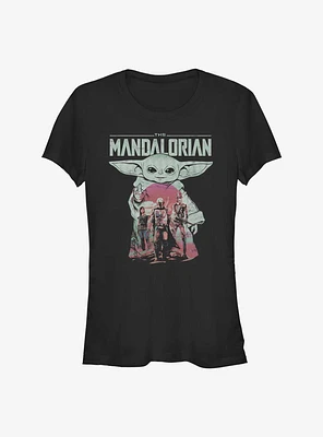 Star Wars The Mandalorian Grogu's Squad Girls T-Shirt