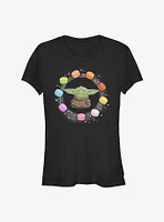 Star Wars The Mandalorian Galaxy Macarons Girls T-Shirt