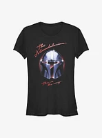 Star Wars The Mandalorian Helmet Chrome Girls T-Shirt